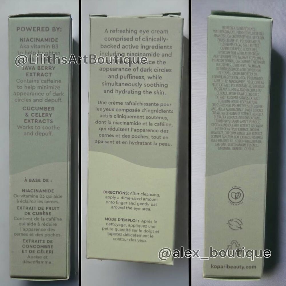 KOPARI Beauty Niacinamide & Caffeine Eye Brightening Cream (X017) - Picture 4 of 4